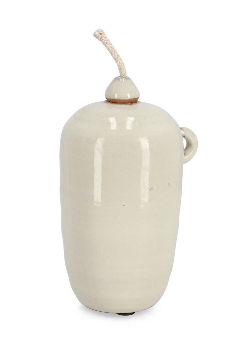 Wazon dekoracyjny ESMA beżowy 11x9x18,5h z terakoty Bizzotto