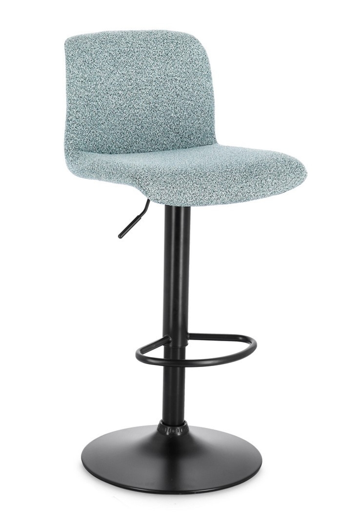 Hoker Rafael czarny i turkusowy Ø41x86/107cm stal PU PET Bizzotto