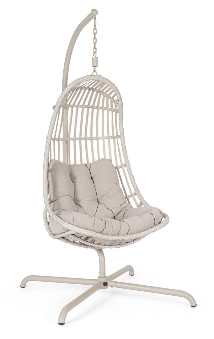 Fotel wiszący PHUKET  MISURA BASE: 134x134 stalowy Bizzotto