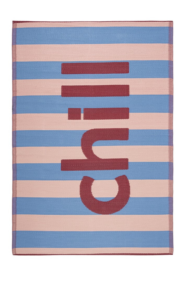 Dywan zewnętrzny KAREA pomarańczowo niebieski 160x230 z polipropylenu Bizzotto