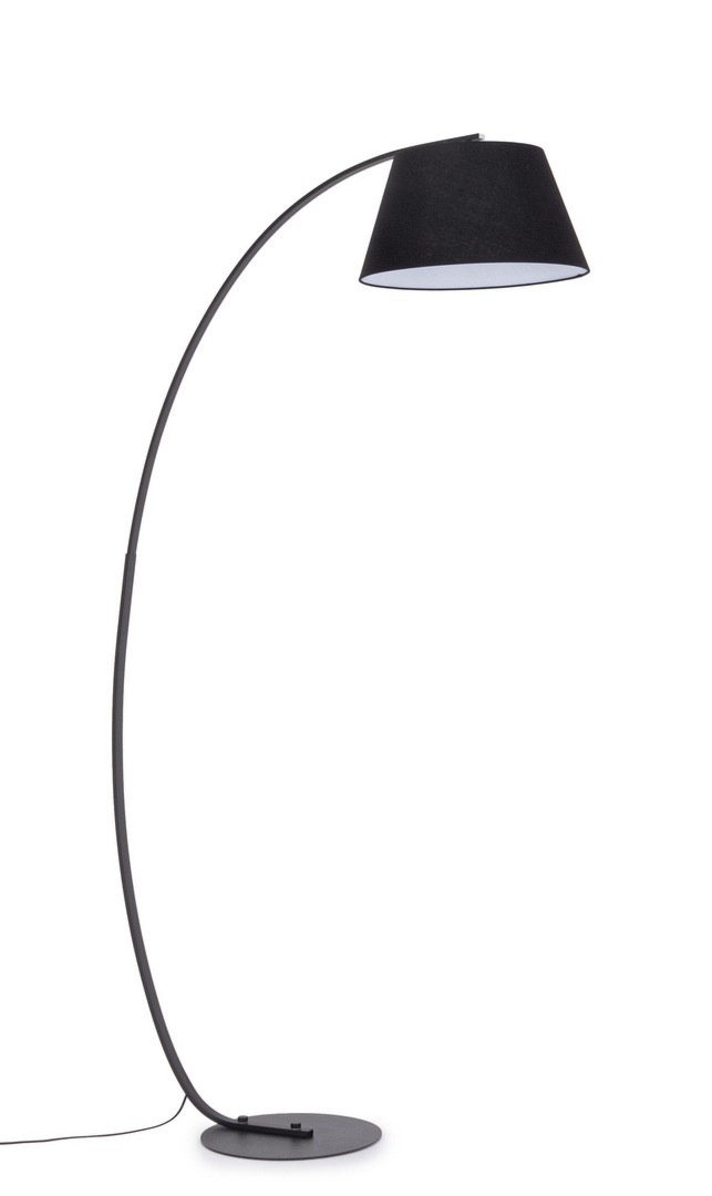 Lampa podłogowa BLOMUS czarna Ø43 stalowa Bizzotto