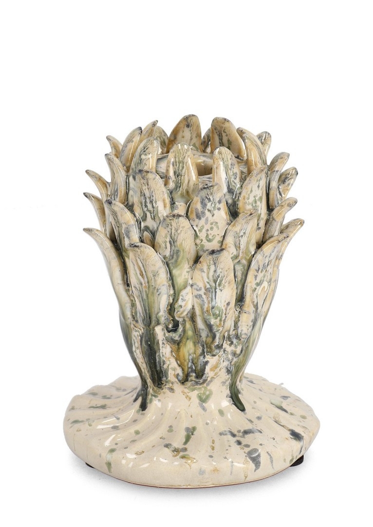 Świeca dekoracyjna ESMA zielona Ø11 z terakoty Bizzotto