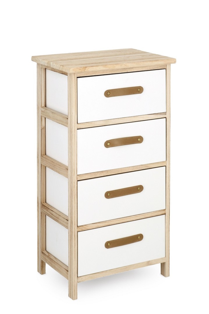 Komoda Reka jasne 40x29x73cm drewno paulownia Bizzotto