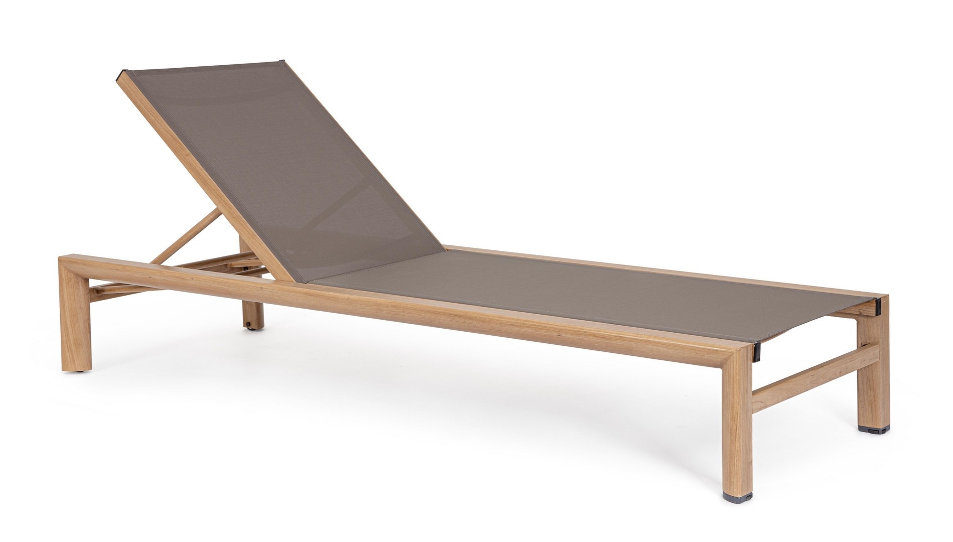 Leżak ogrodowy SKIPPER naturalny 74x200 aluminiowy z efektem drewna Bizzotto