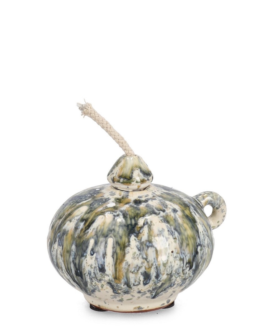 Wazon dekoracyjny ESMA zielony 11,5x9,5x9h z terakoty Bizzotto