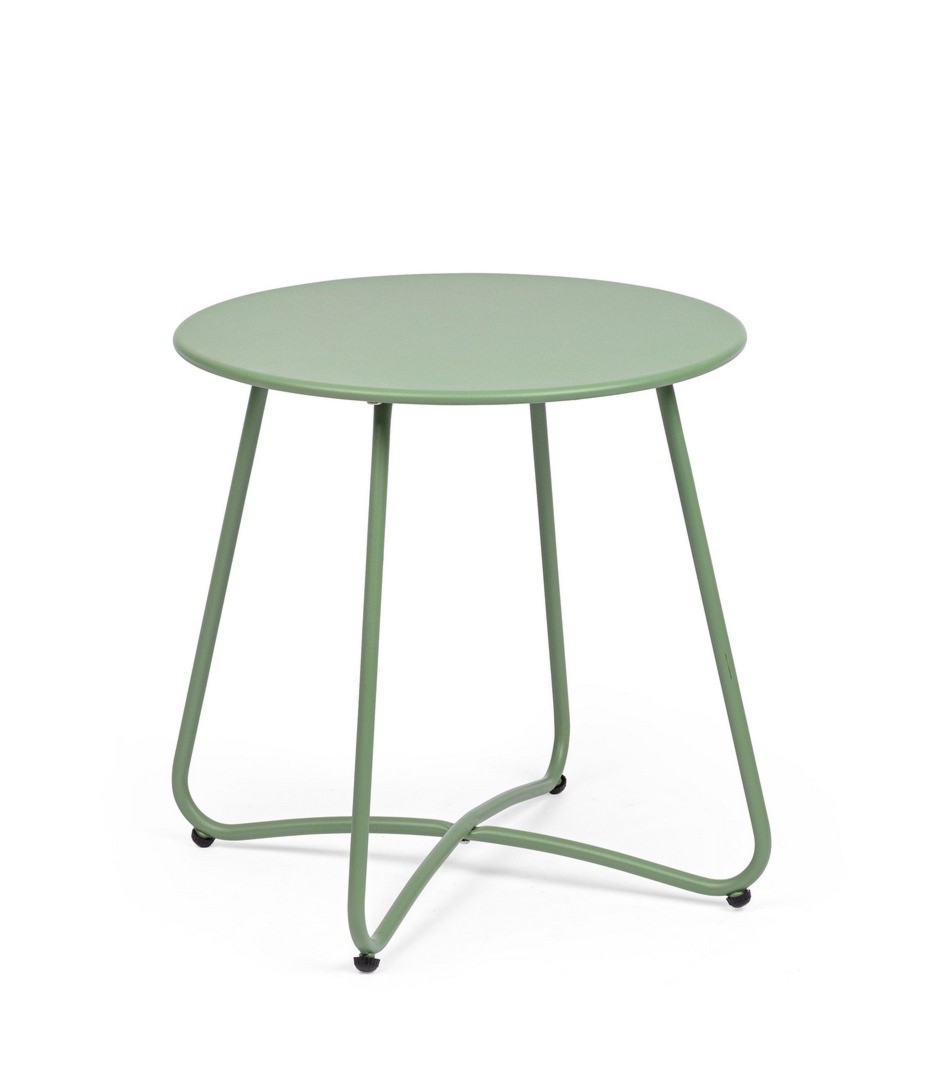 Stolik kawowy AUSTIN szałwiowy Ø45 stalowy Bizzotto