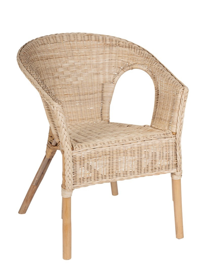 Fotel ogrodowy ALLISS naturalny 58x61 z rattanu Bizzotto