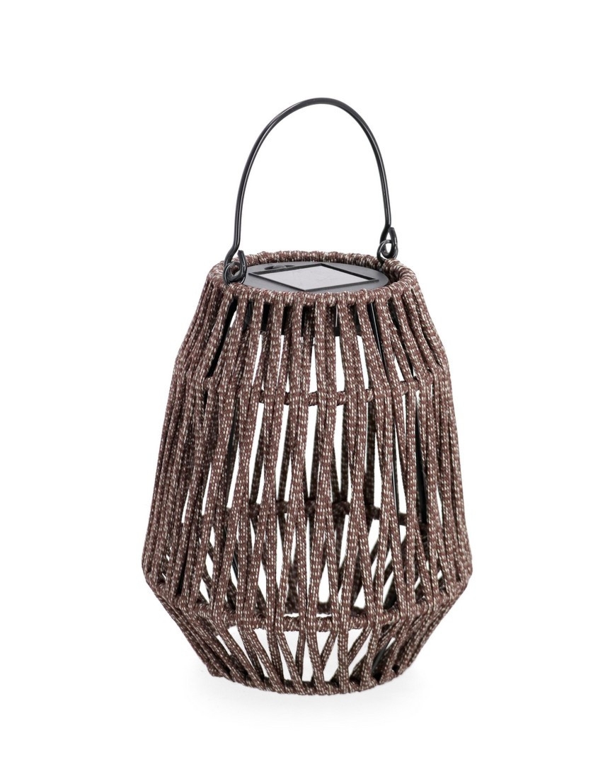 Latarnia solarna TAIKI brązowa Ø15 stalowa Bizzotto