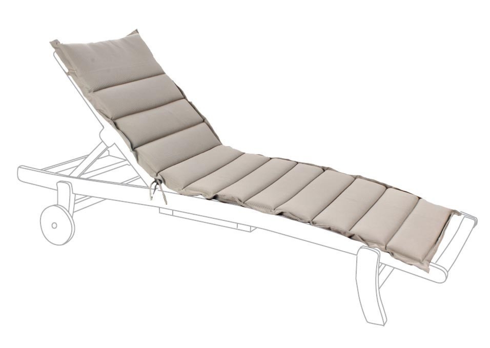 Poduszka na leżak PADDED beżowa 63x190 wodoodporna z poliestru Bizzotto