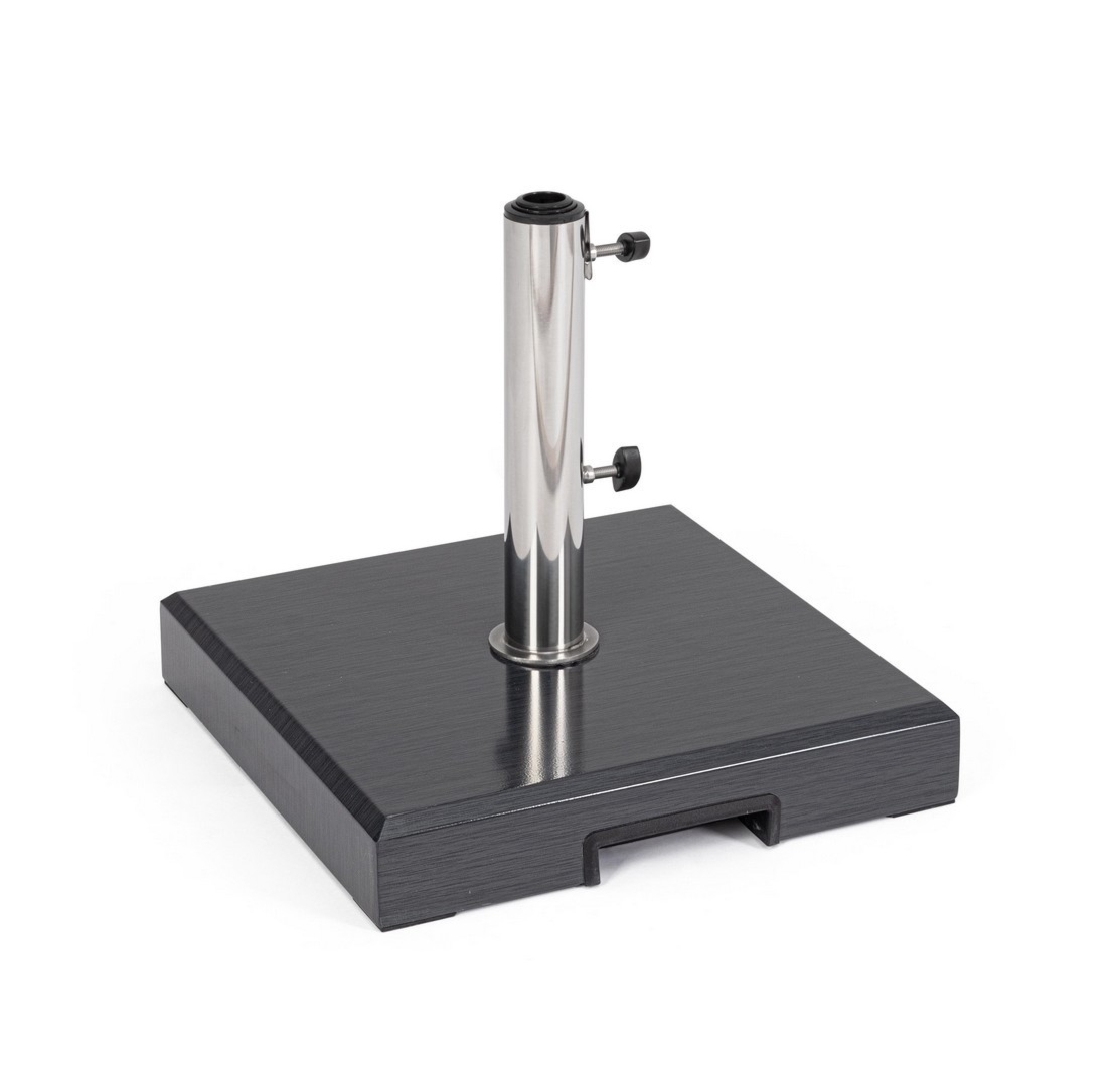 Podstawa do parasola z nogą centralną MIRAL antracytowy 40x40 betonowa z efektem drewna Bizzotto