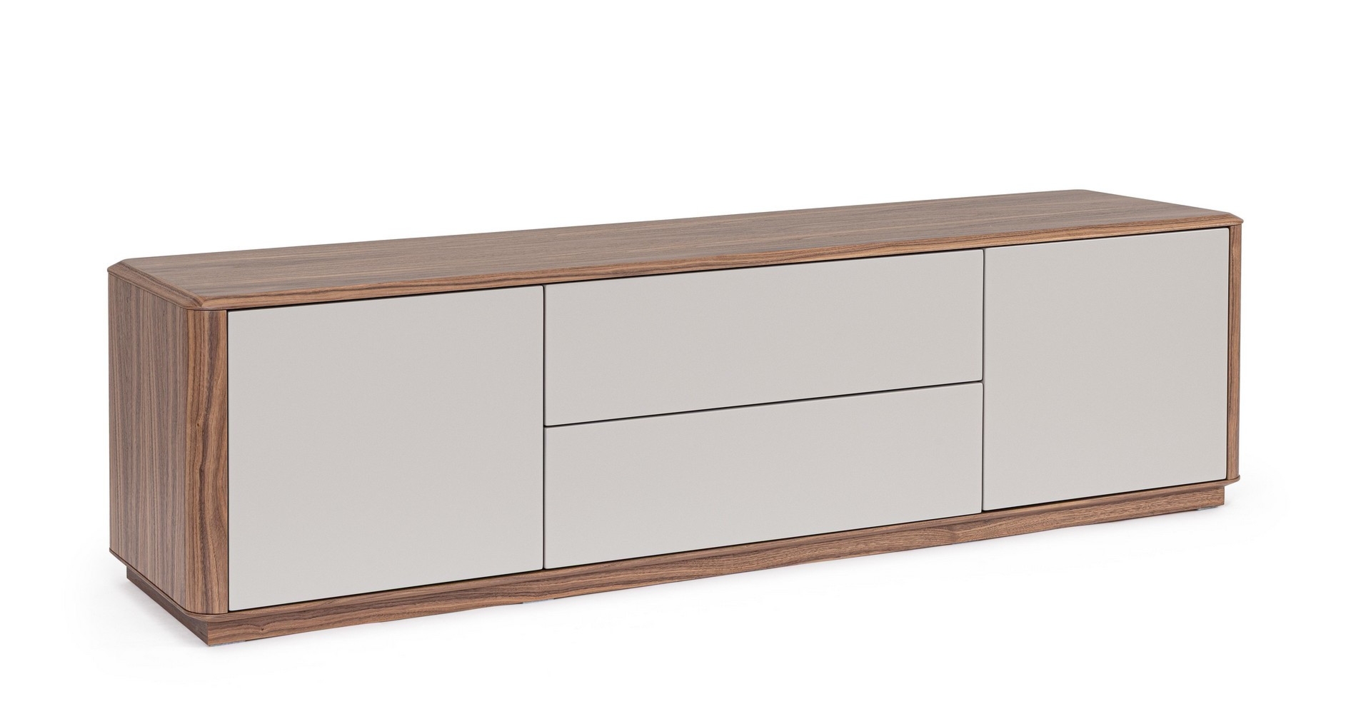 Szafka RTV Atticus orzechowa 180x45x48.2cm fornirowane MDF Bizzotto