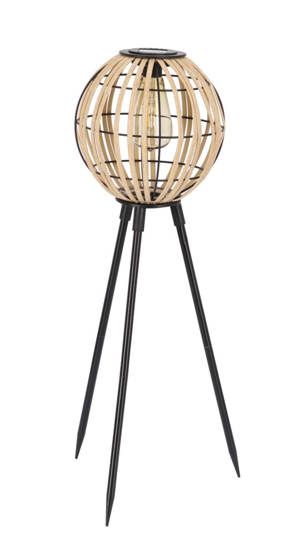 Lampka solarna KIKI czarna Ø22 stalowa Bizzotto