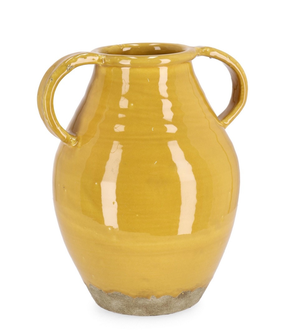 Wazon wykonany ręcznie DARUMA terakota 28x22x31 z terakoty Bizzotto