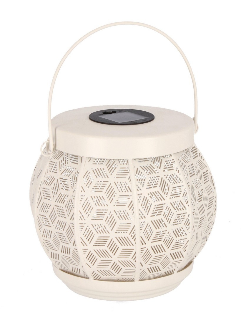 Latarnia solarna SUNIL biała Ø20 stalowa Bizzotto