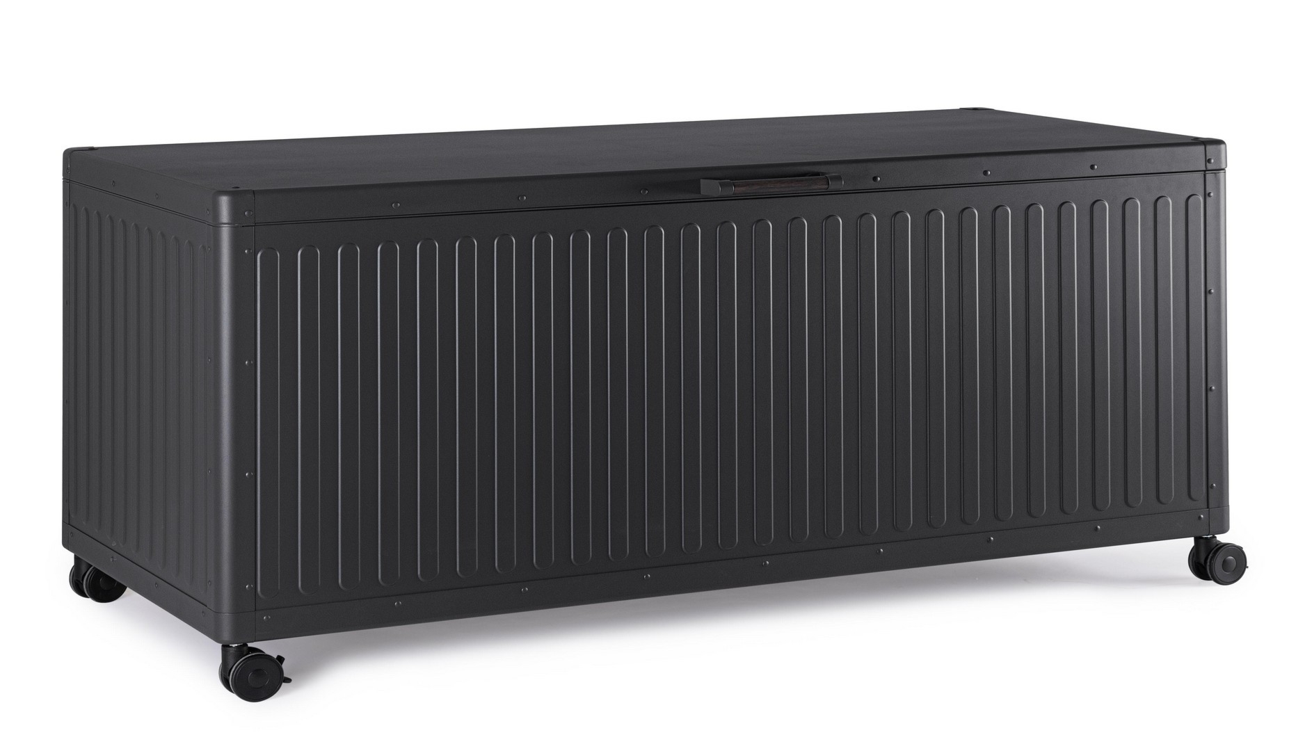 Skrzynia ogrodowa OCEAN antracytowa 182x89.4 aluminiowa Bizzotto