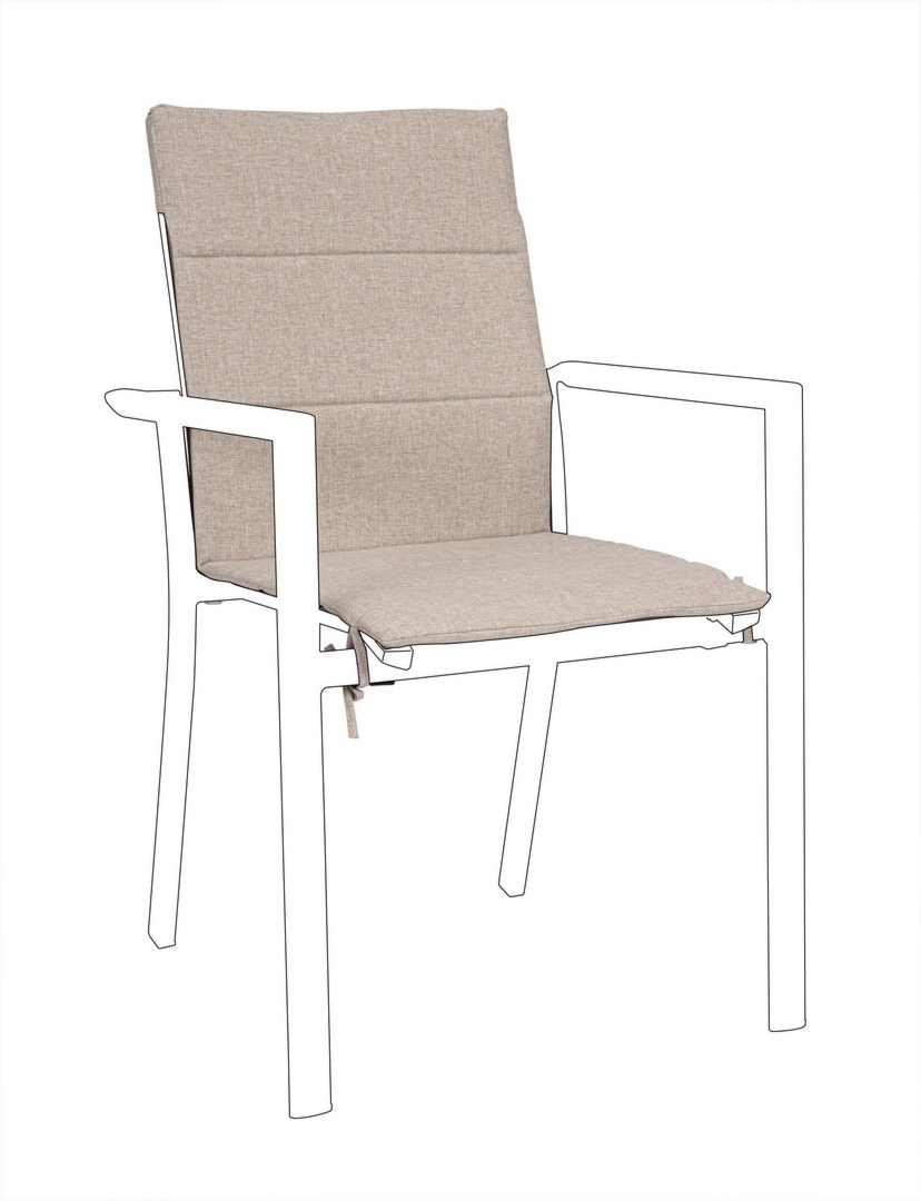 Poduszka na krzesło KONNOR naturalna 91x41 wodoodporna olefinowa Bizzotto