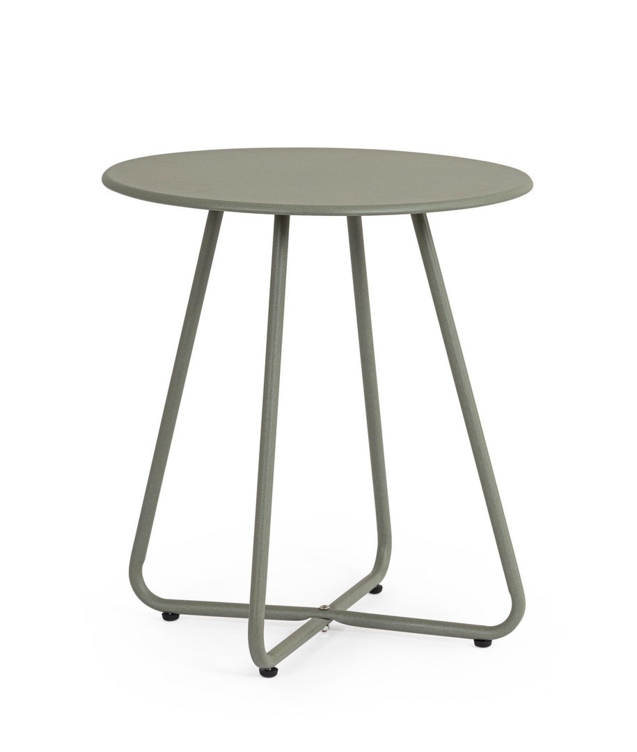 Stolik kawowy JABLE zielony Ø45 stalowy Bizzotto