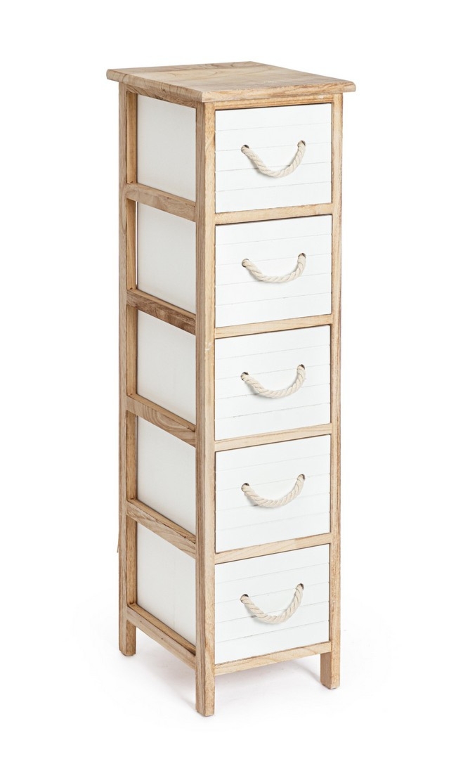 Komoda Yvette naturalny 26x32x98cm paulownia MDF Bizzotto