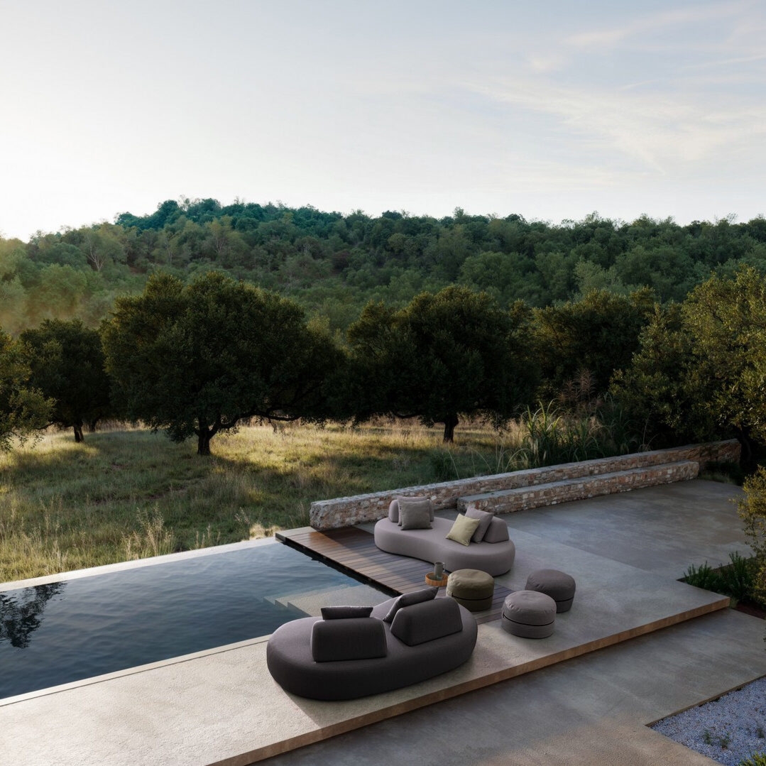 Luksusowy zestaw 2 sof ogrodowych COOPER Bizzotto