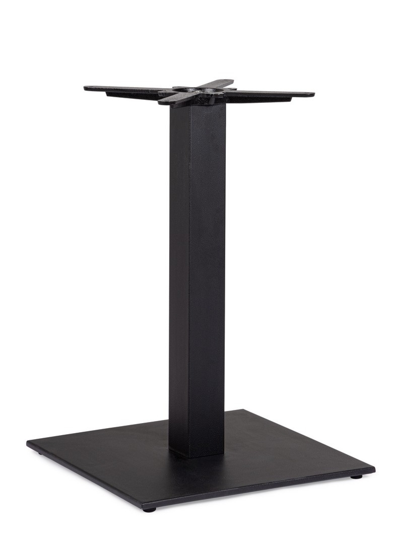 Stół Giunone czarny 50x50x72cm żeliwo i stal Bizzotto