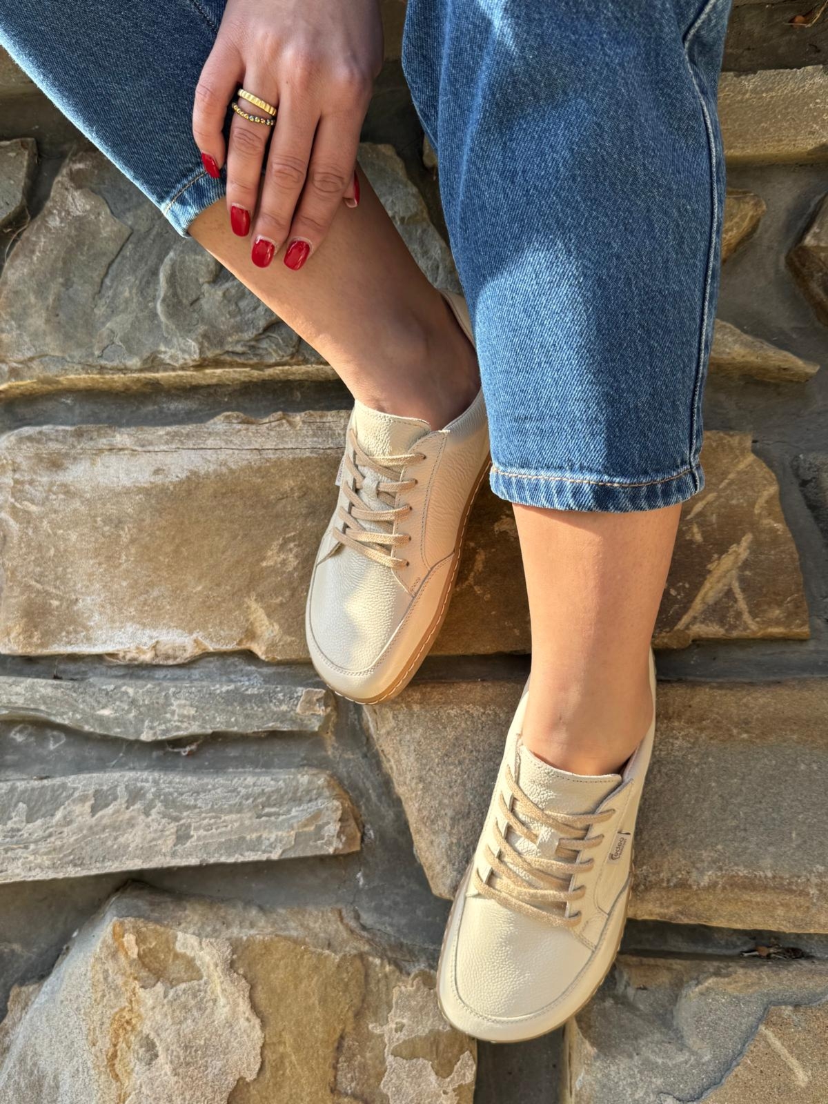 Edeo Barefoot Walker Cream - Beżowy - 41 EU