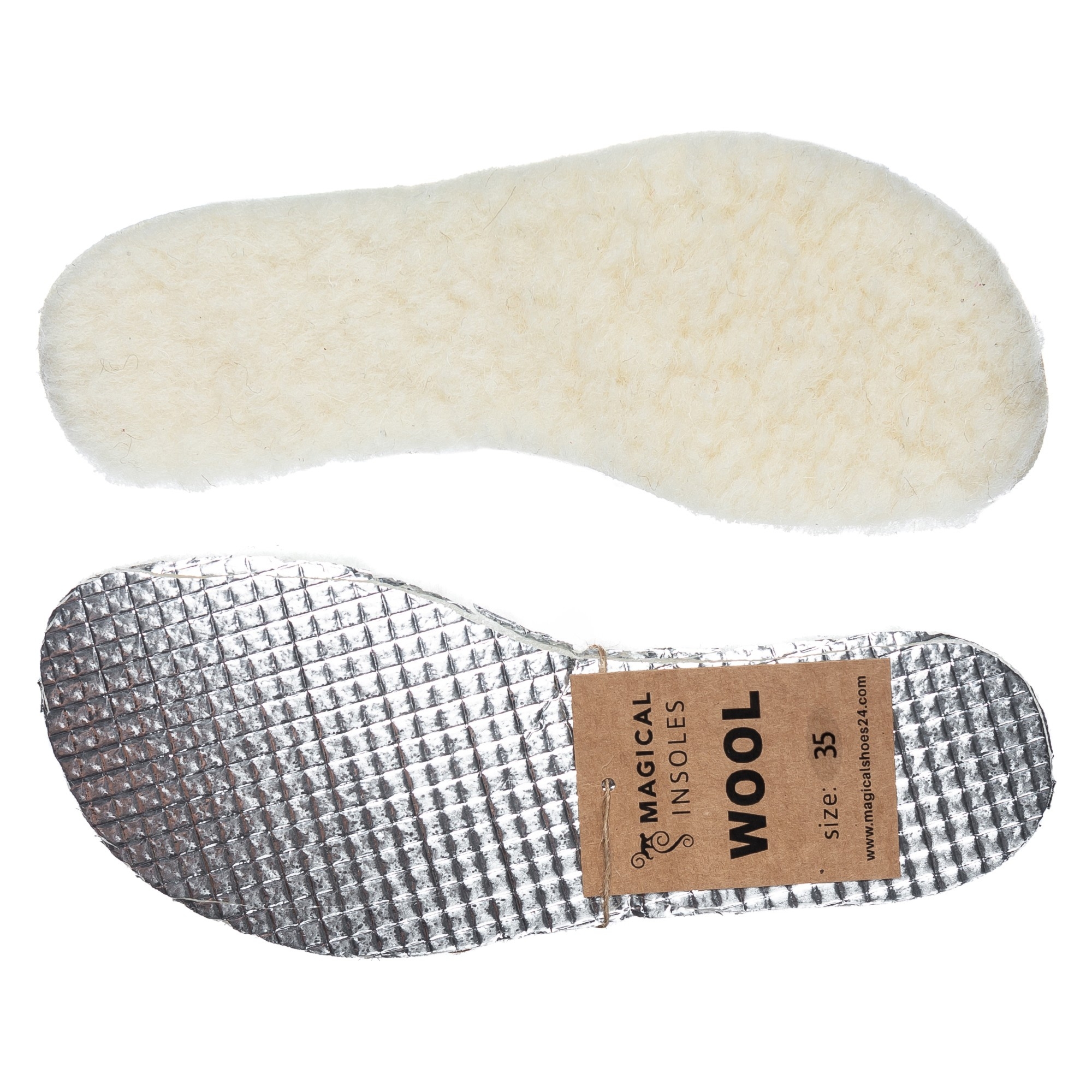 Termoizolacyjne wkładki z naturalną wełną owczą - 23 EU