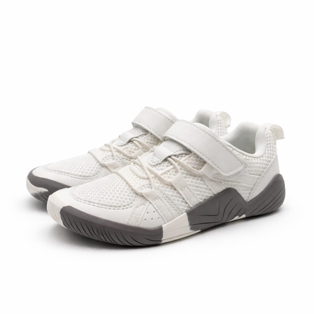 Sensori Budva 32-3761 White Junior Sneakersy Barefoot - 32 EU