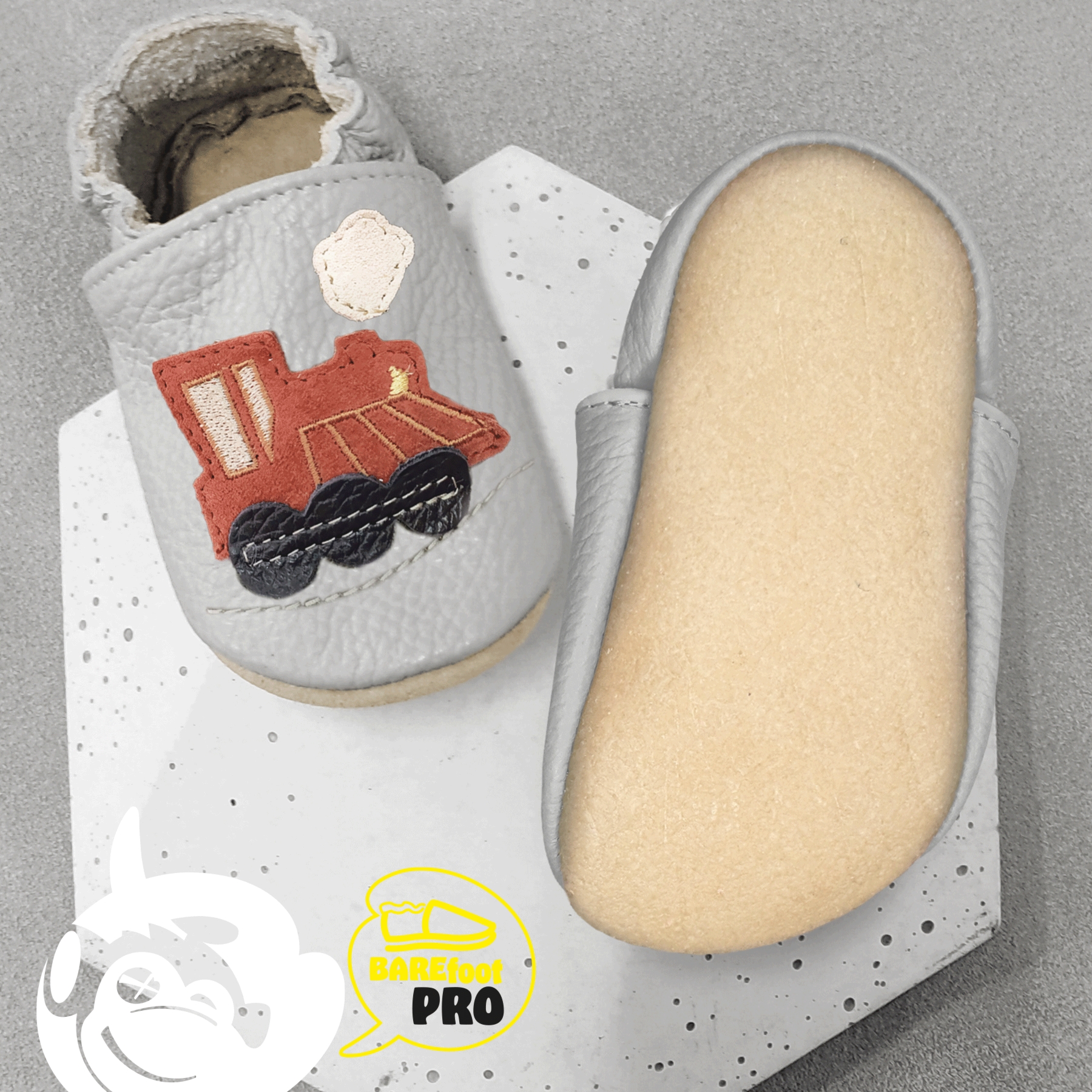 Funky Monkey Slippers Train Ash - 20/21 EU