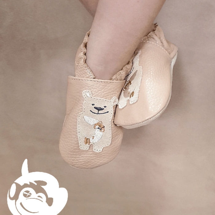 Funky Monkey Slippers Bear Beige - 26/27 EU