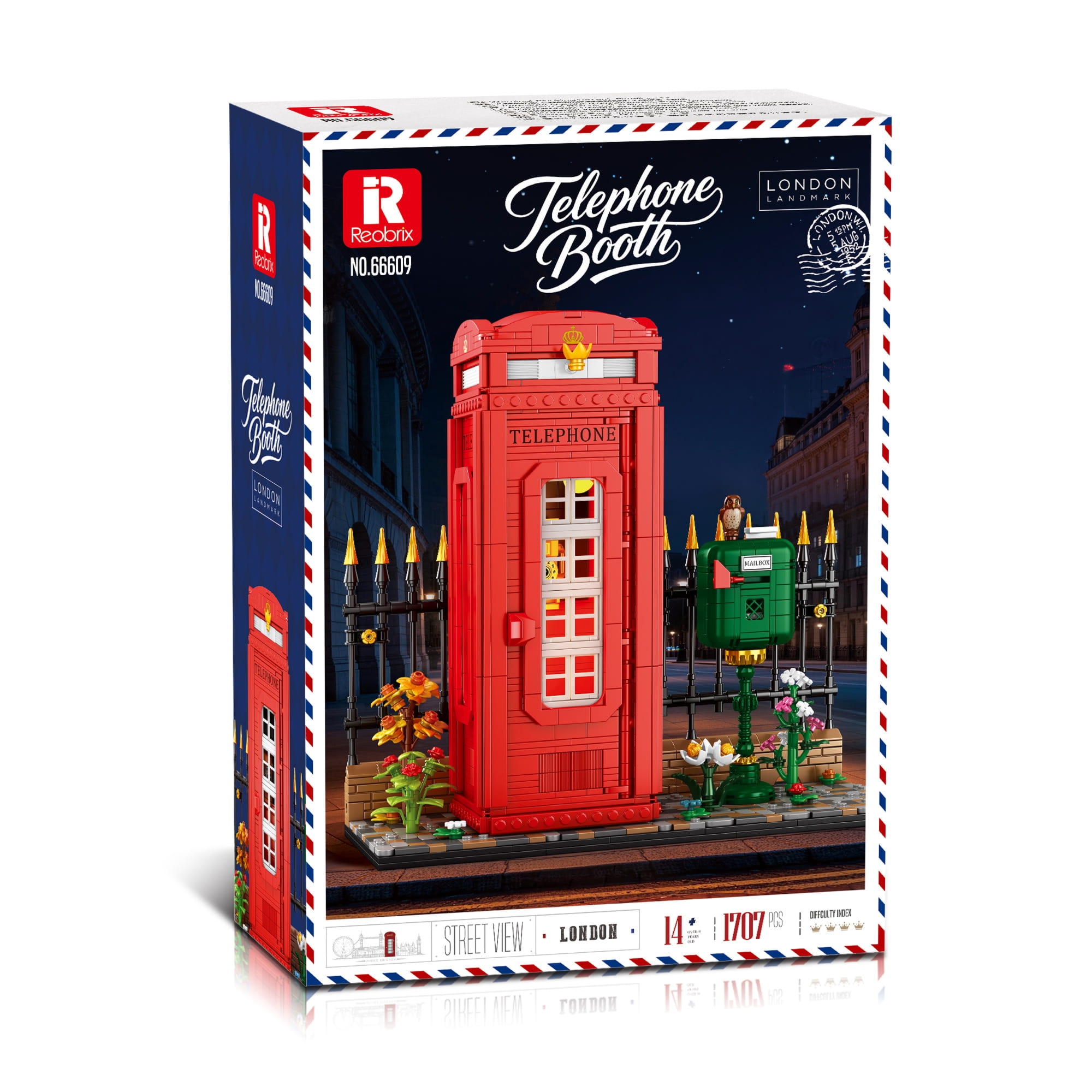 Klocki REOBRIX 66609 Budka telefoniczna (1707 elementów)