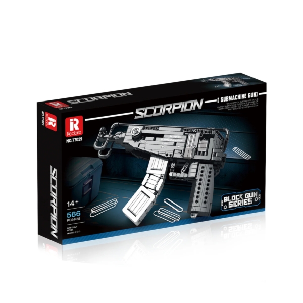 Klocki REOBRIX 77029 Pistolet maszynowy Scorpion (566 elementów)