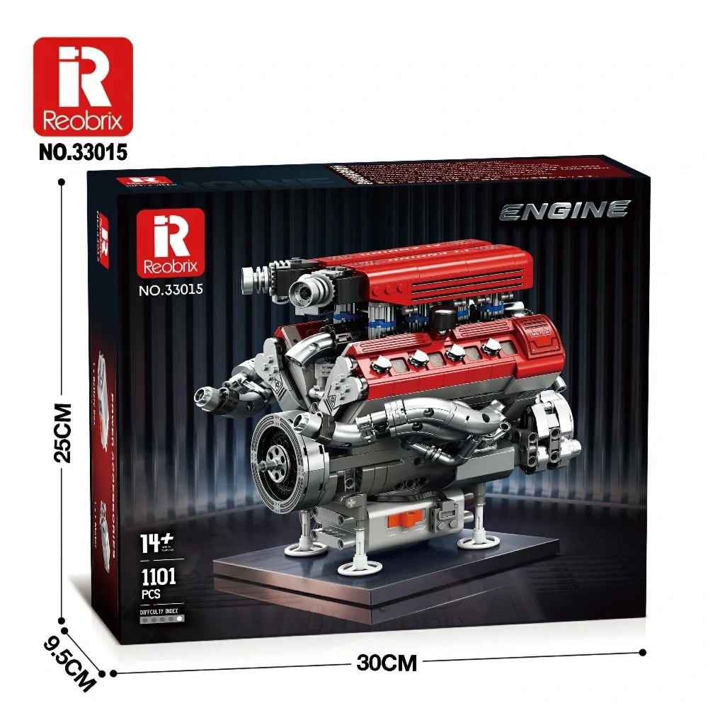 Klocki REOBRIX 33015 Silnik koncepcyjny F1 (1101 elementów)