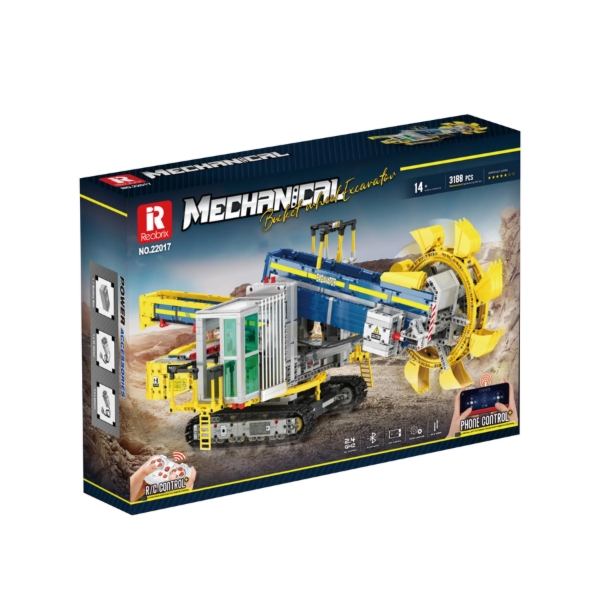Klocki REOBRIX 22017 Koparka kołowa z łyżką obrotową - zdalnie sterowana (3188 elementów)