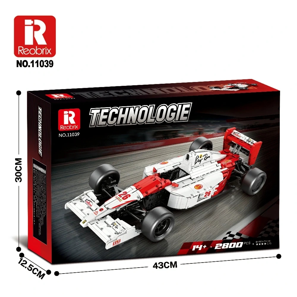Klocki REOBRIX 11039 Samochód wyścigowy F1 (2800 elementów)