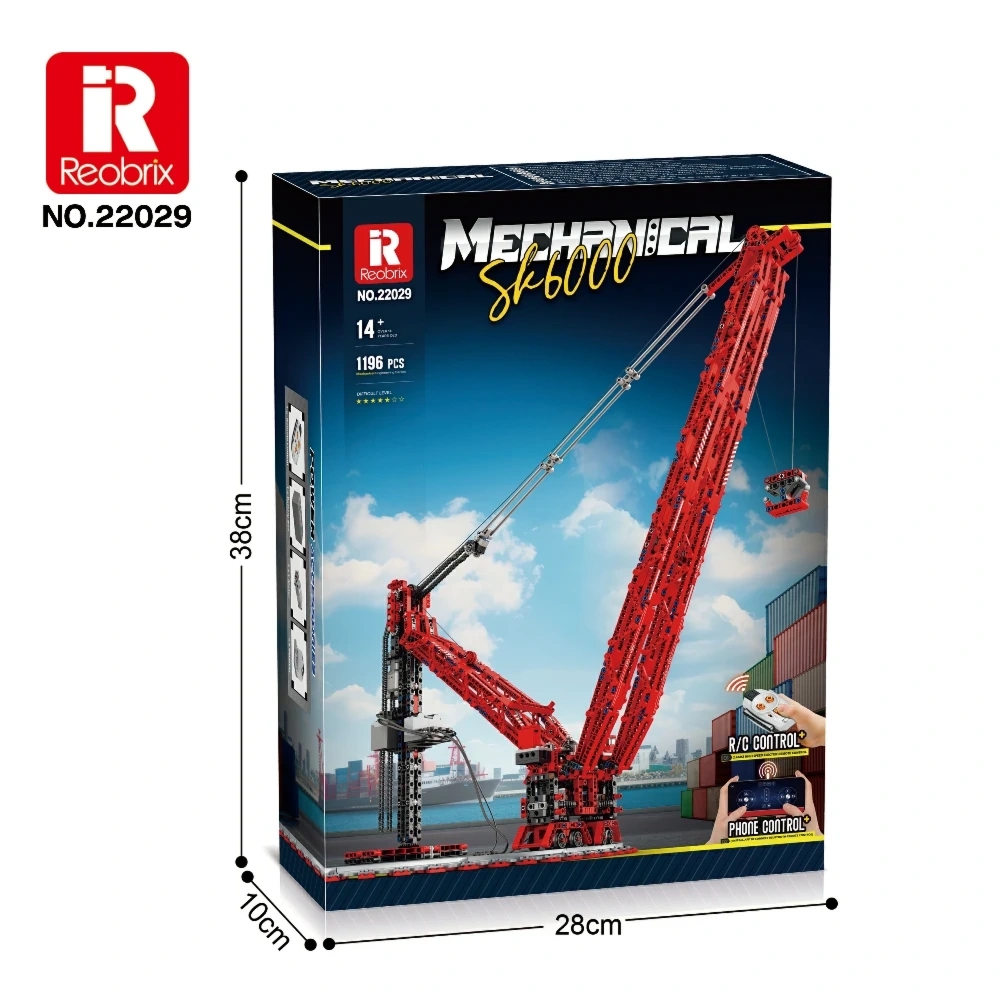 Klocki REOBRIX 22029 Dźwig SK6000 z silnikiem (1196 elementów)