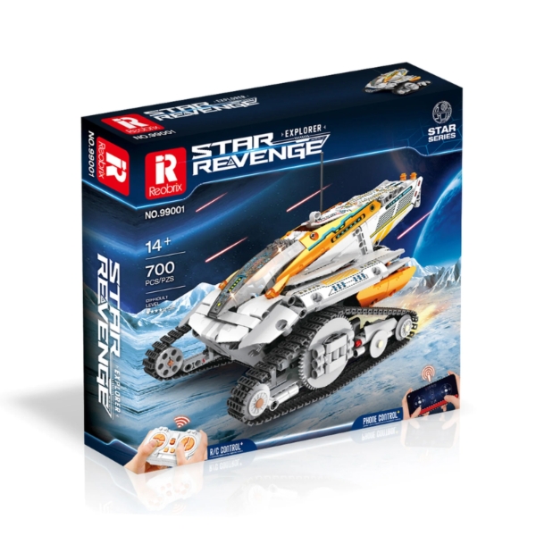 Klocki REOBRIX 99001 Kosmiczny Czołg Zemsta Gwiazd - zdalnie sterowany (700 elementów)