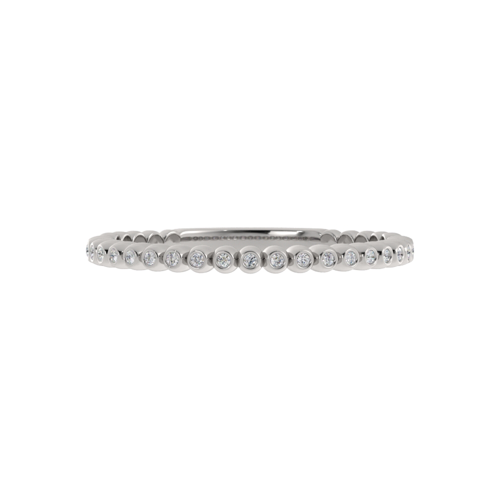 Obrączka Ślubna Claw 1.30 MM Diament Naturalny 750 (18K) Białe Złoto