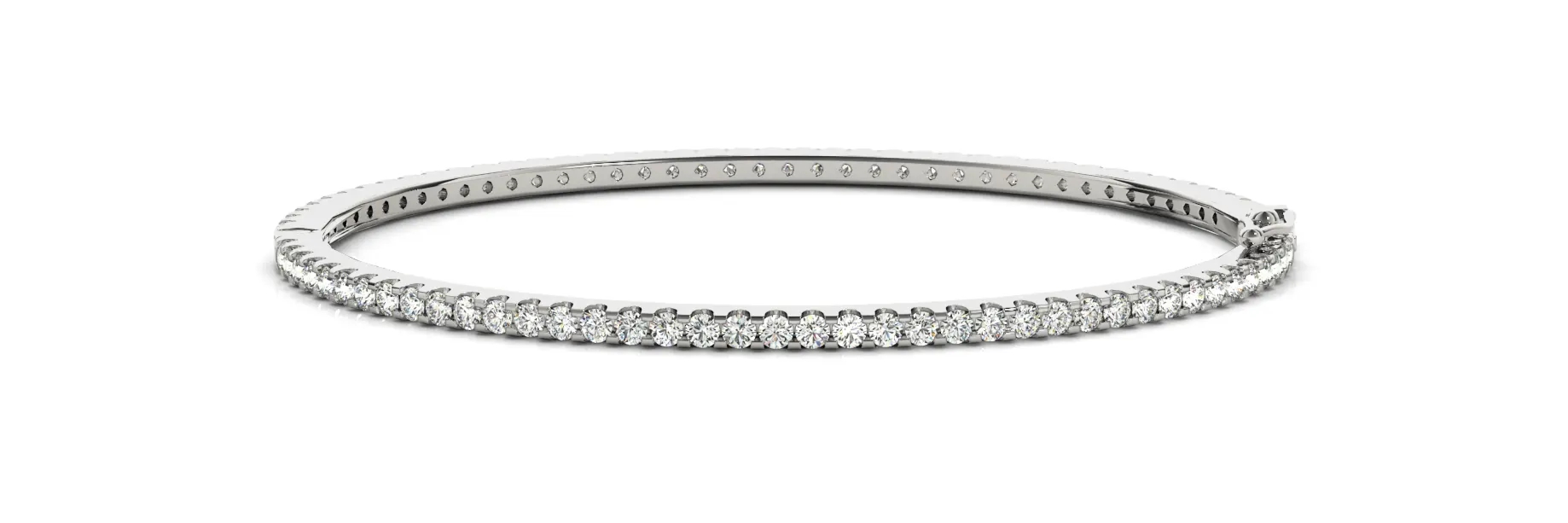 Bransoletka Eternity Bangle z Białego Złota z Zawiasem Diament Laboratoryjny 585 Białe Złoto (14K)