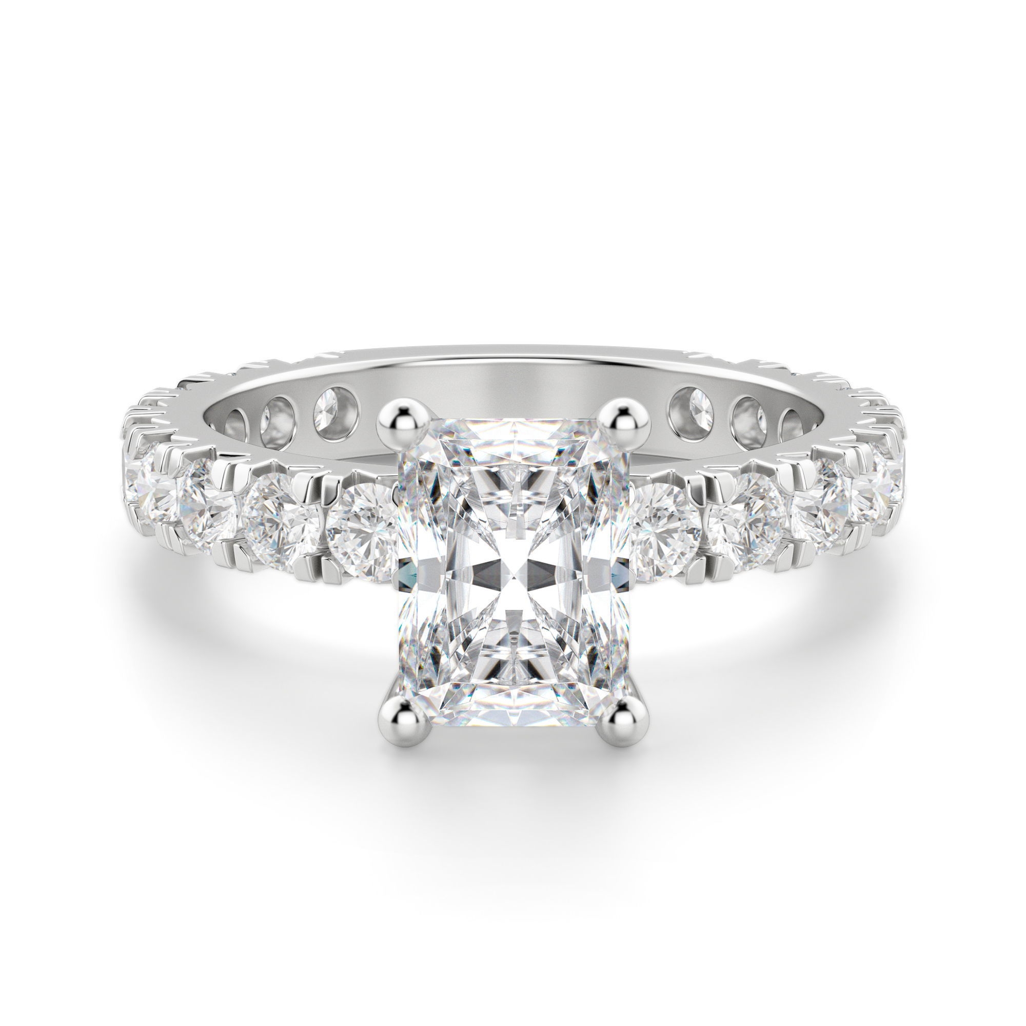 Gwyneth Radiant 1.00 krt Pierścionek Zaręczynowy Diament Laboratoryjny 585 Białe Złoto (14K)