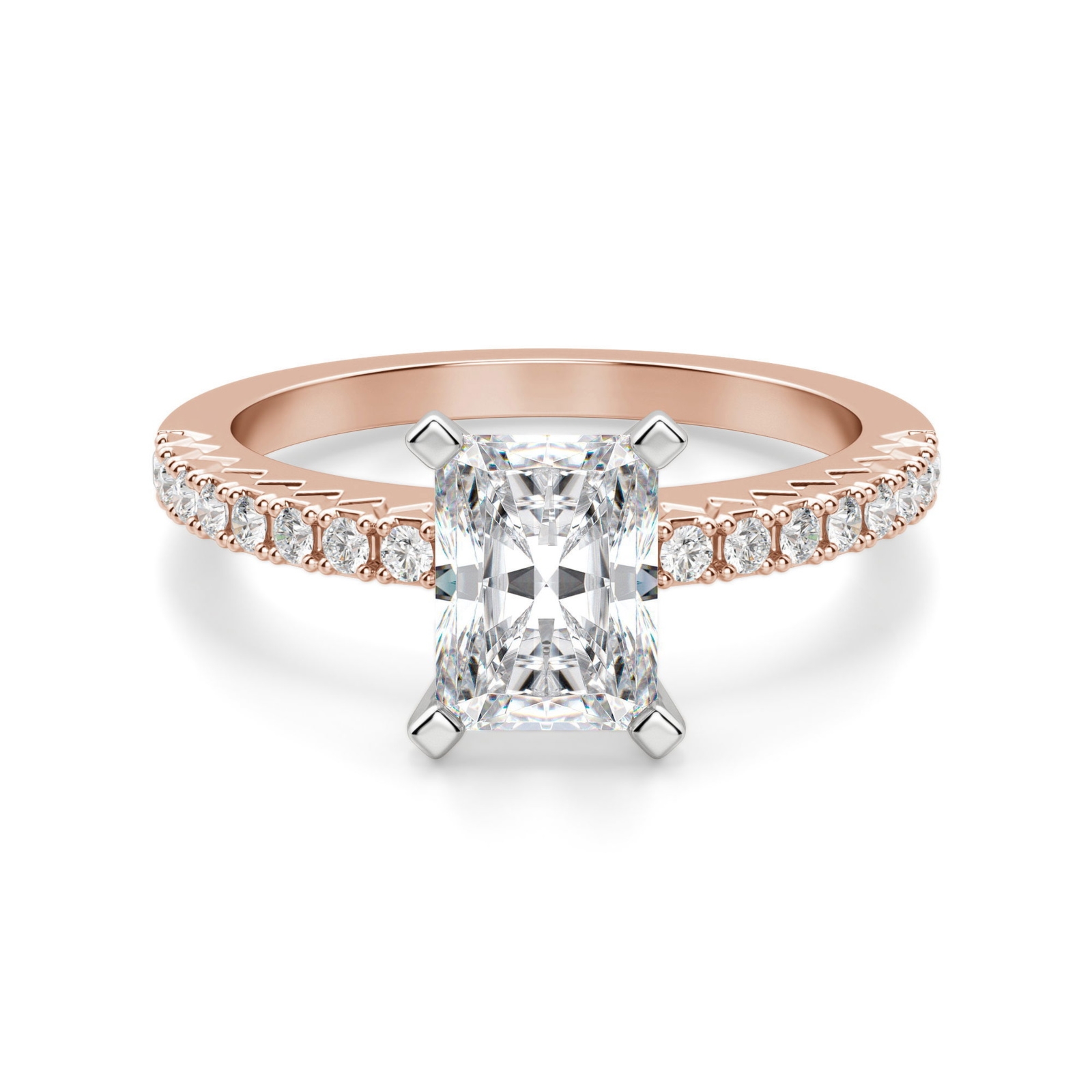 Angelix Radiant 3.00 krt Pierścionek Zaręczynowy Diament Laboratoryjny 585 Różowe Złoto (14K)