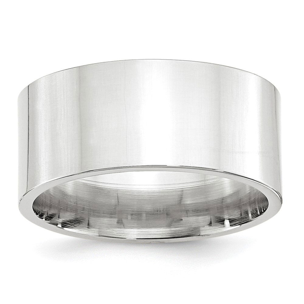 Obrączka Ślubna Standard Flat Comfort Fit 10 mm 585 Białe Złoto (14K)