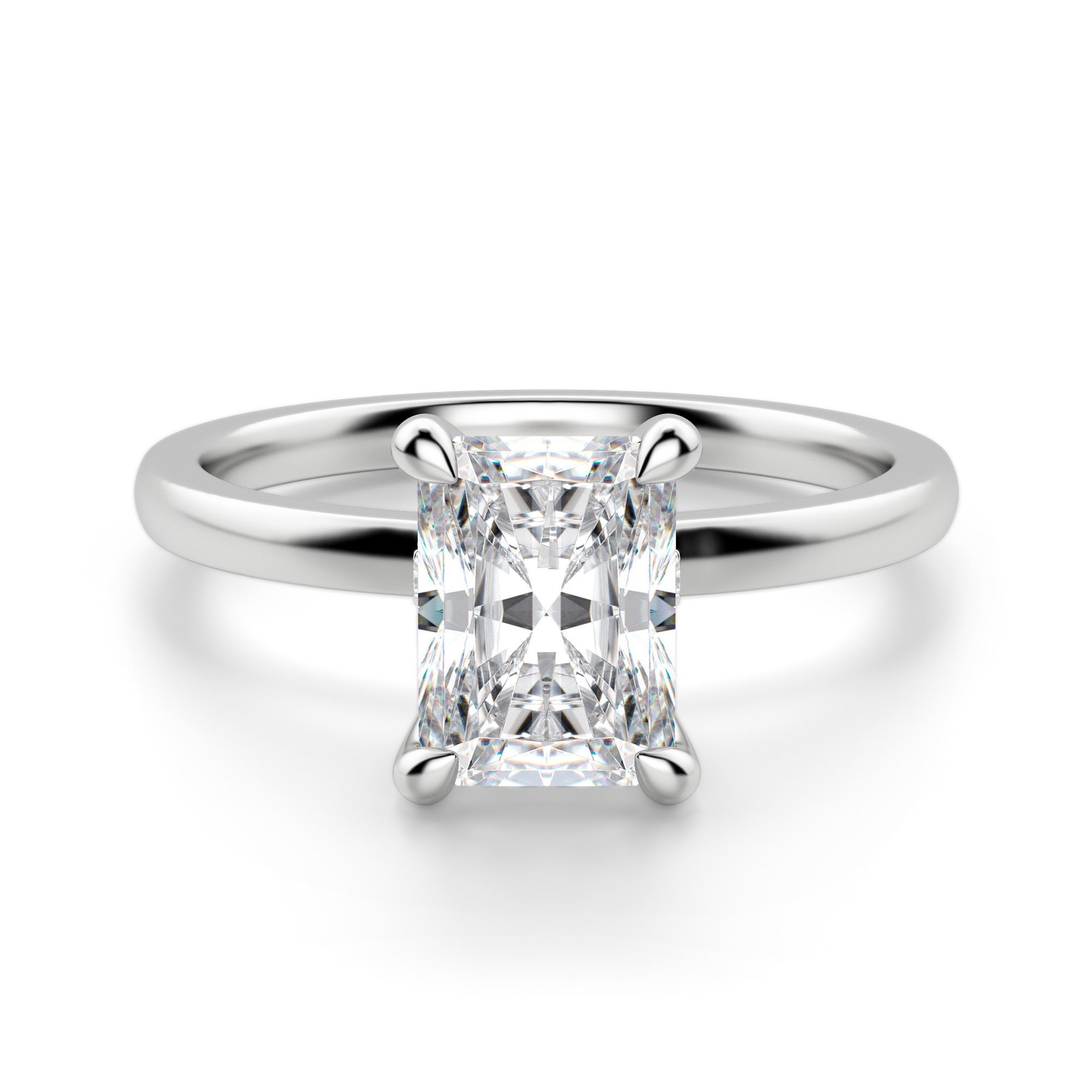 Solstice Radiant 2.50 krt Pierścionek Zaręczynowy Diament Laboratoryjny 950 Platyna