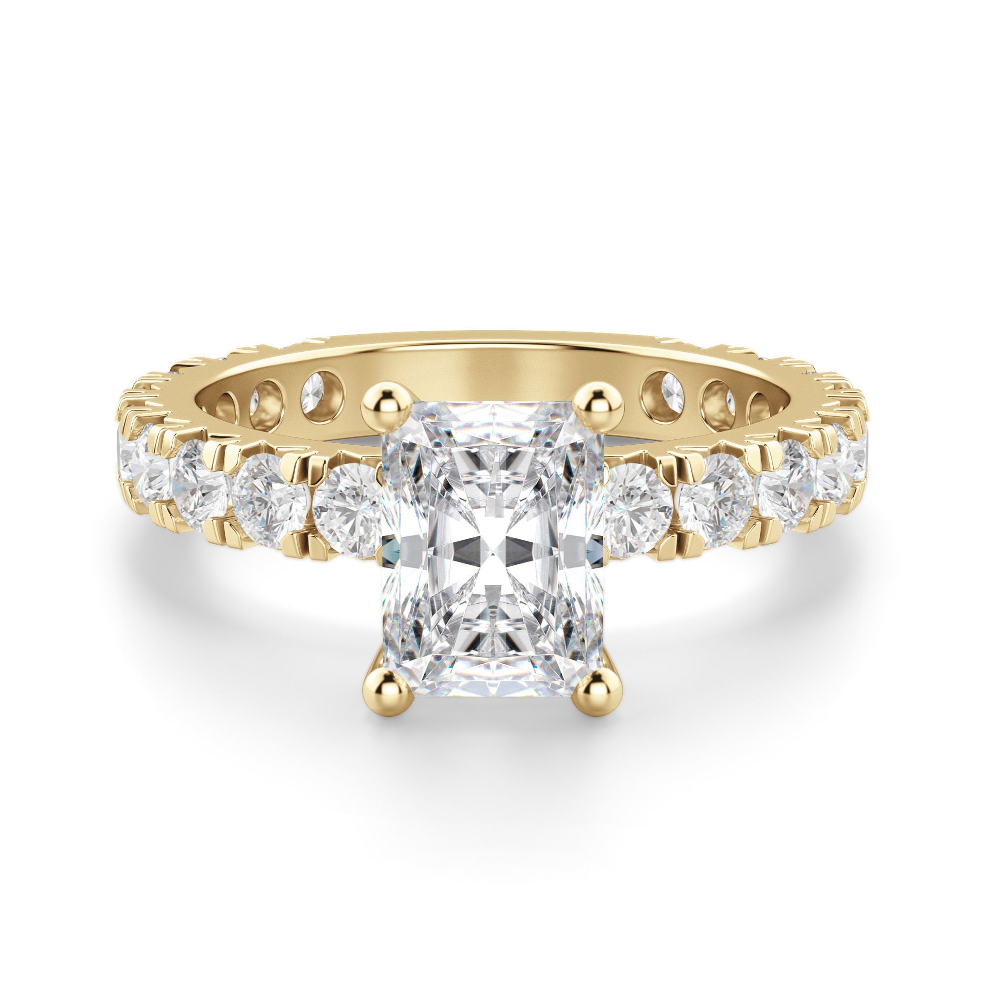 Gwyneth Radiant 0.75 krt Pierścionek Zaręczynowy Diament Laboratoryjny 585 Żółte Złoto (14K)