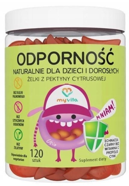 Żelki naturalne Odporność 120sztuk