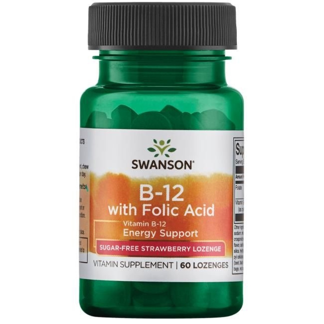 Witamina B12 Kwas foliowy Vitamin B-12 Folic Acid 60 pastylek