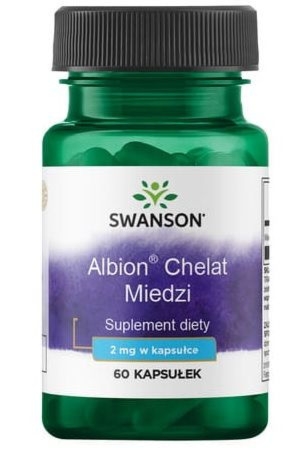 Albion chelat miedzi 2 mg 60 kapsułek