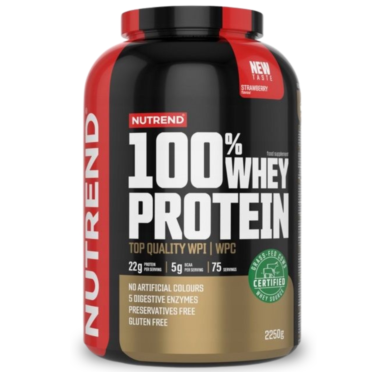 Whey Protein 2250 g strawberry