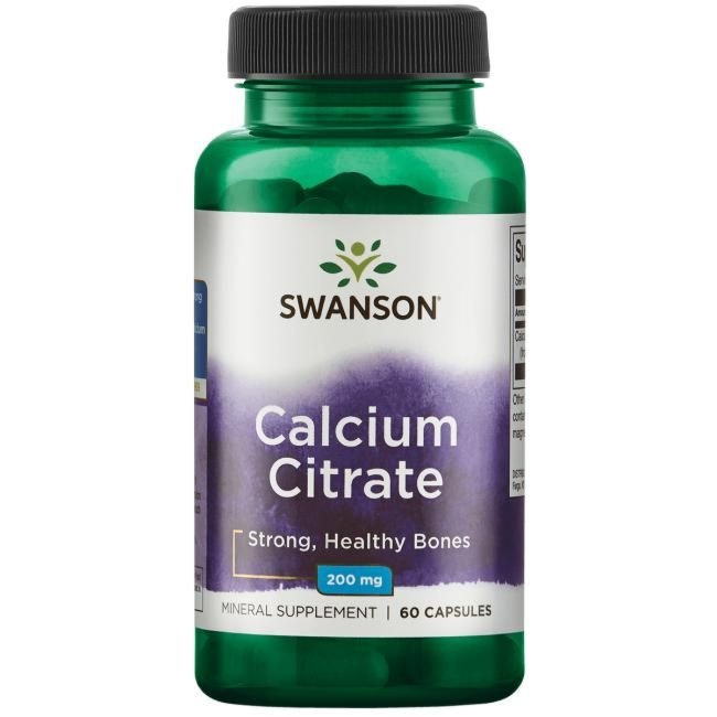 Calcium Citrate cytrynian wapnia 200 mg 60 kapsułek