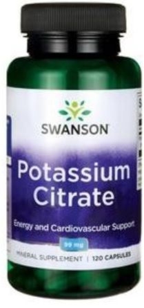 Cytrynian potasu Potassium Citrate 120 kapsułek
