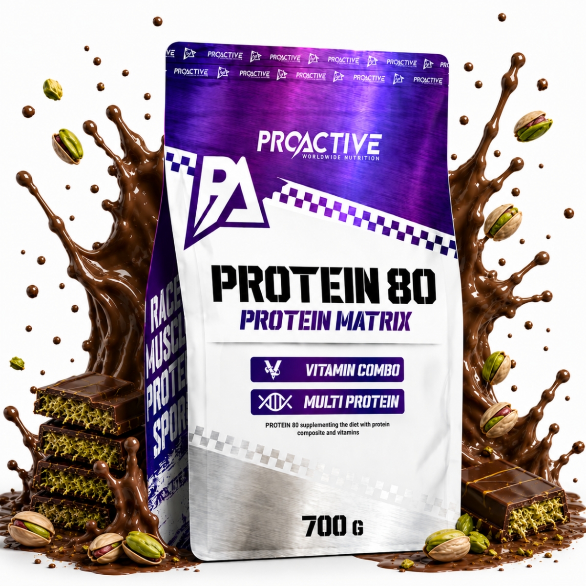 Protein 80 białko 700 g Dubai Chocolate
